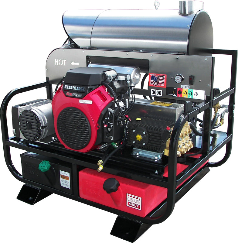 4000 PSI Hot Water Pro-Super Skid with Generator