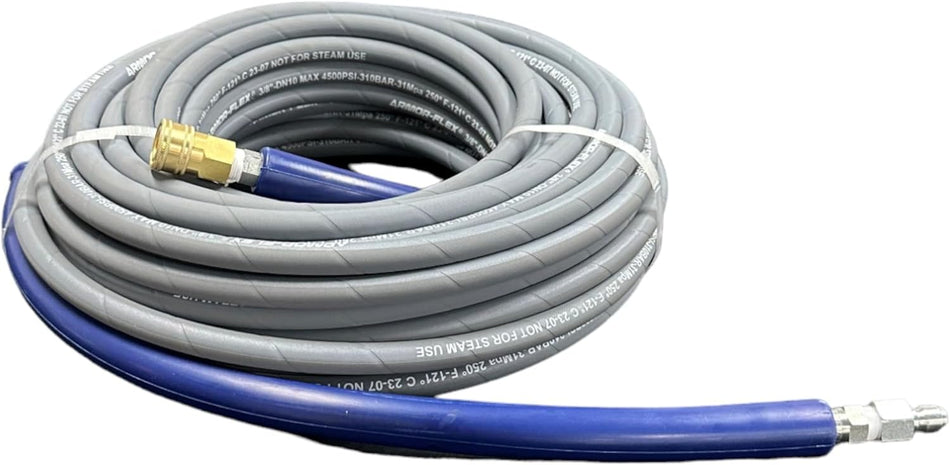 3/8 in. x 100 ft. Non-Marking 4000 PSI Pressure Washer Replacement Hose with Quick Connect
