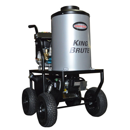 3000 PSI at 2.8 GPM King Brute Hot Water Pressure Washer with Briggs and Stratton Engine