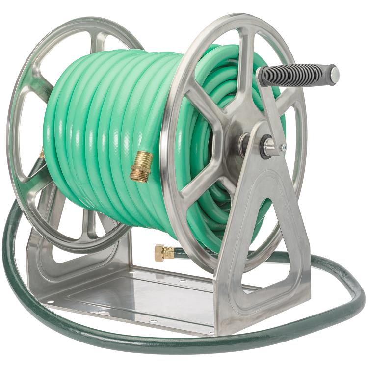 3-in-1 SS Garden Hose Reel