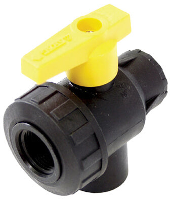 3/4" x 3/4" x 3/4" Three-Way Ball Valve