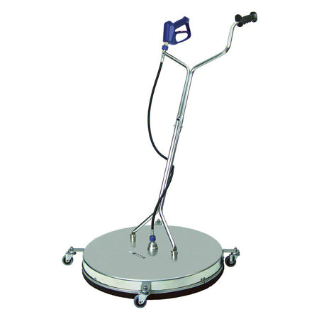 30" Surface Cleaner 7350 PSI - 1/4" NPTM -  inlet four heavy duty casters with a 2 1/4" diameter