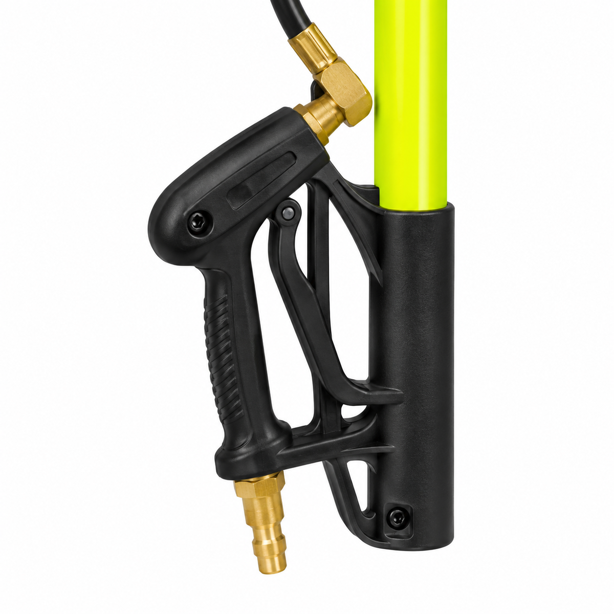 A closeup of the spray gun of the 4000 PSI Telescopic Pressure Washer Wand