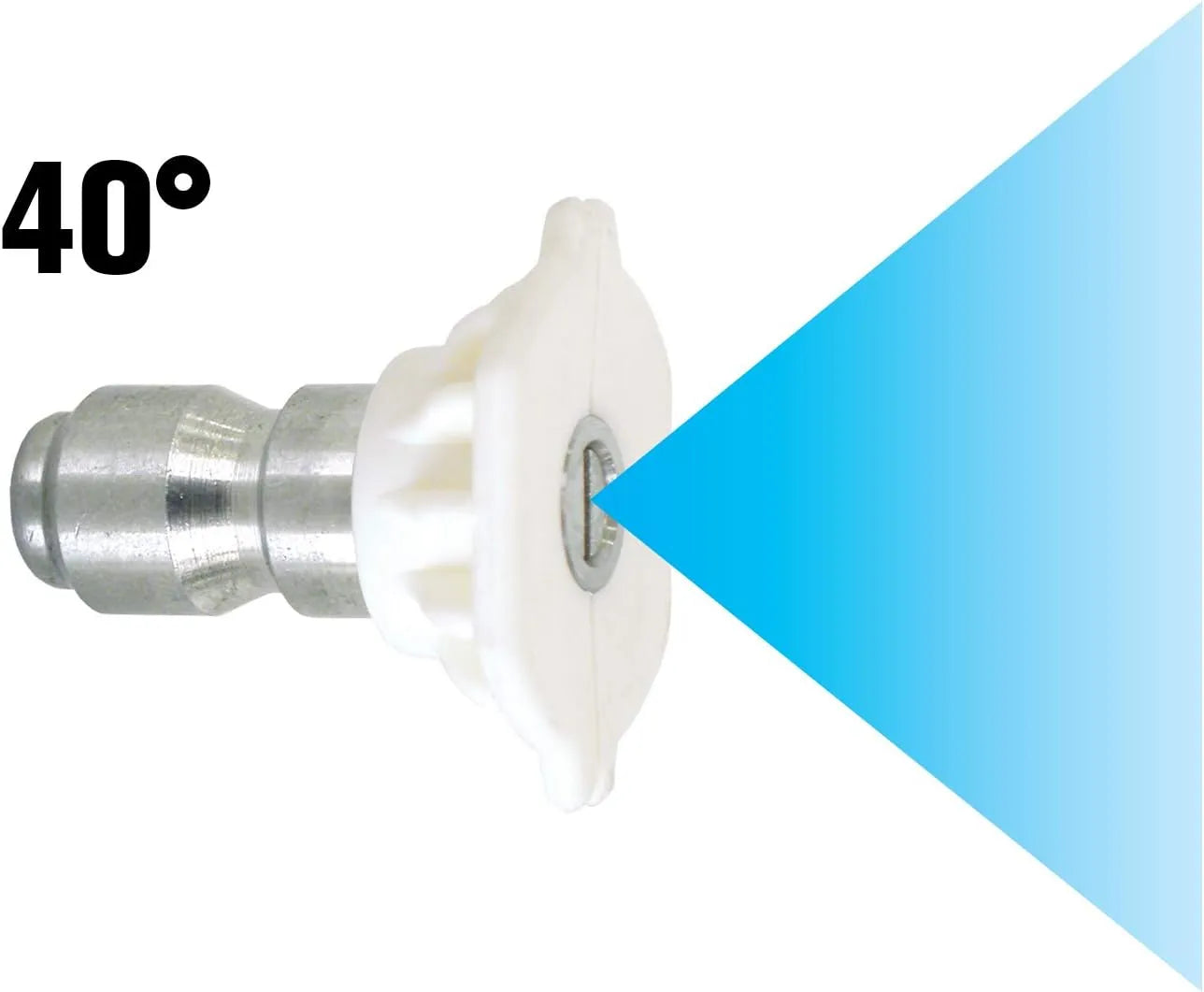 40 deg. spray nozzle -4.0 (white)