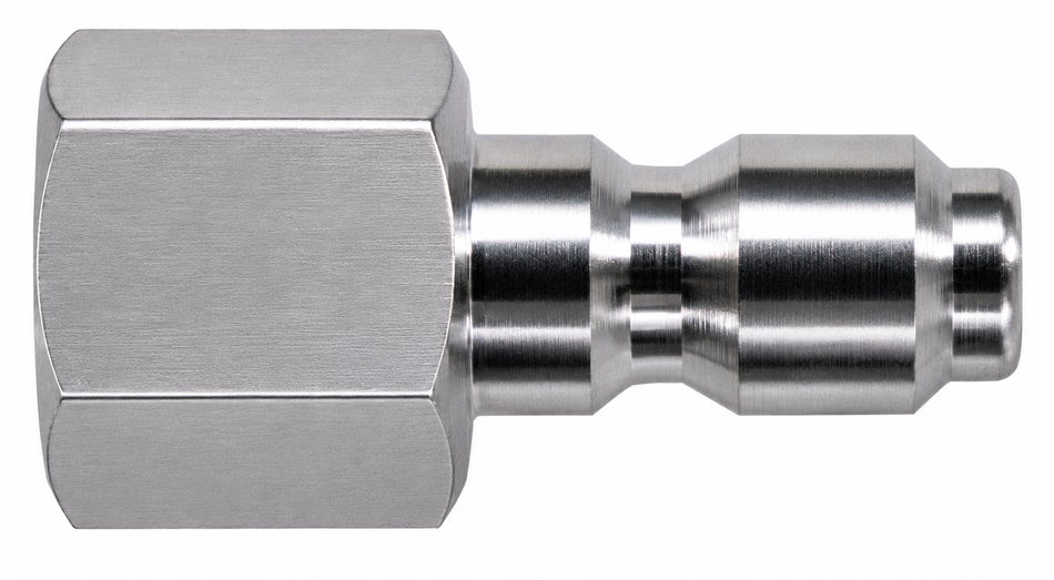 Stainless Steel Plug 1/4" FNPT to Quick-Connect