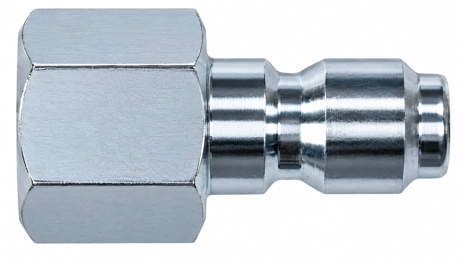 Plated Steel Plug 1/4" FNPT to Quick-Connect