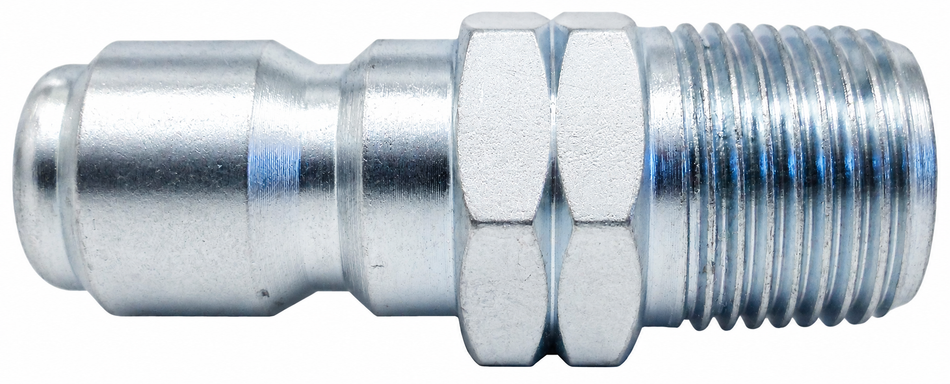 Plated Steel Plug 3/8" MNPT to Quick-Connect