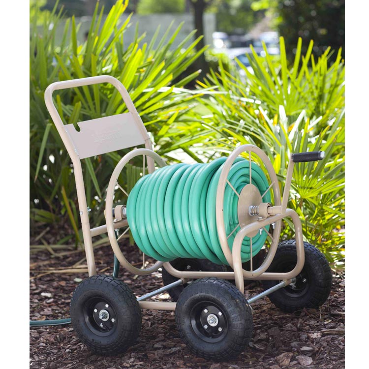 4 Wheel Industrial Hose Reel Cart