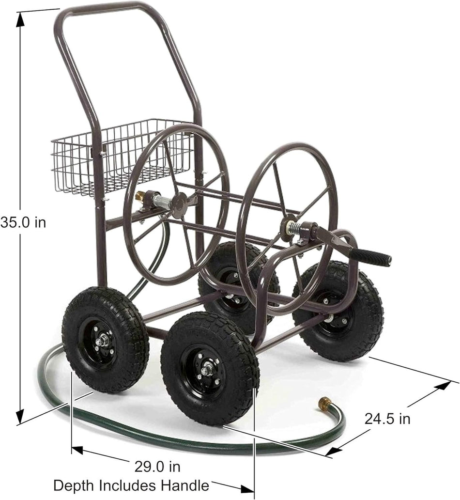 4 Wheel Hose Reel Cart