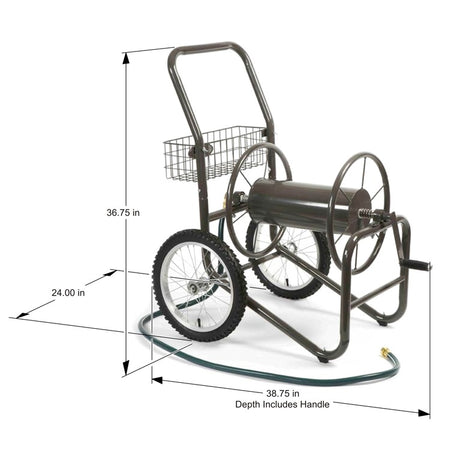2 Wheel Industrial Hose Reel Cart