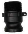 Type F Camlock 1" Polypropylene Male Coupler x MPT