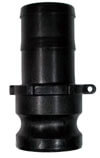 Type E Camlock 3/4" Polypropylene Male Barb x Male Coupler