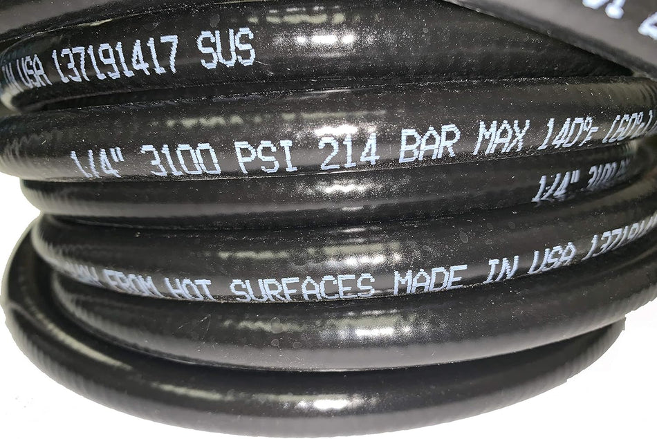 25ft Replacement Pressure Washer Hose, 3100 PSI | Fits Craftsman, Generac, Briggs & Stratton