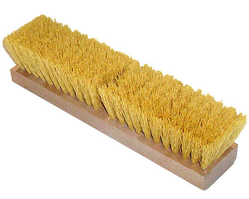 12" Poly Cream Deck Brush