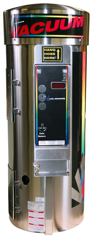 Super Vac w/ Bill Validator & Digital Display - Small Stainless Steel Dome