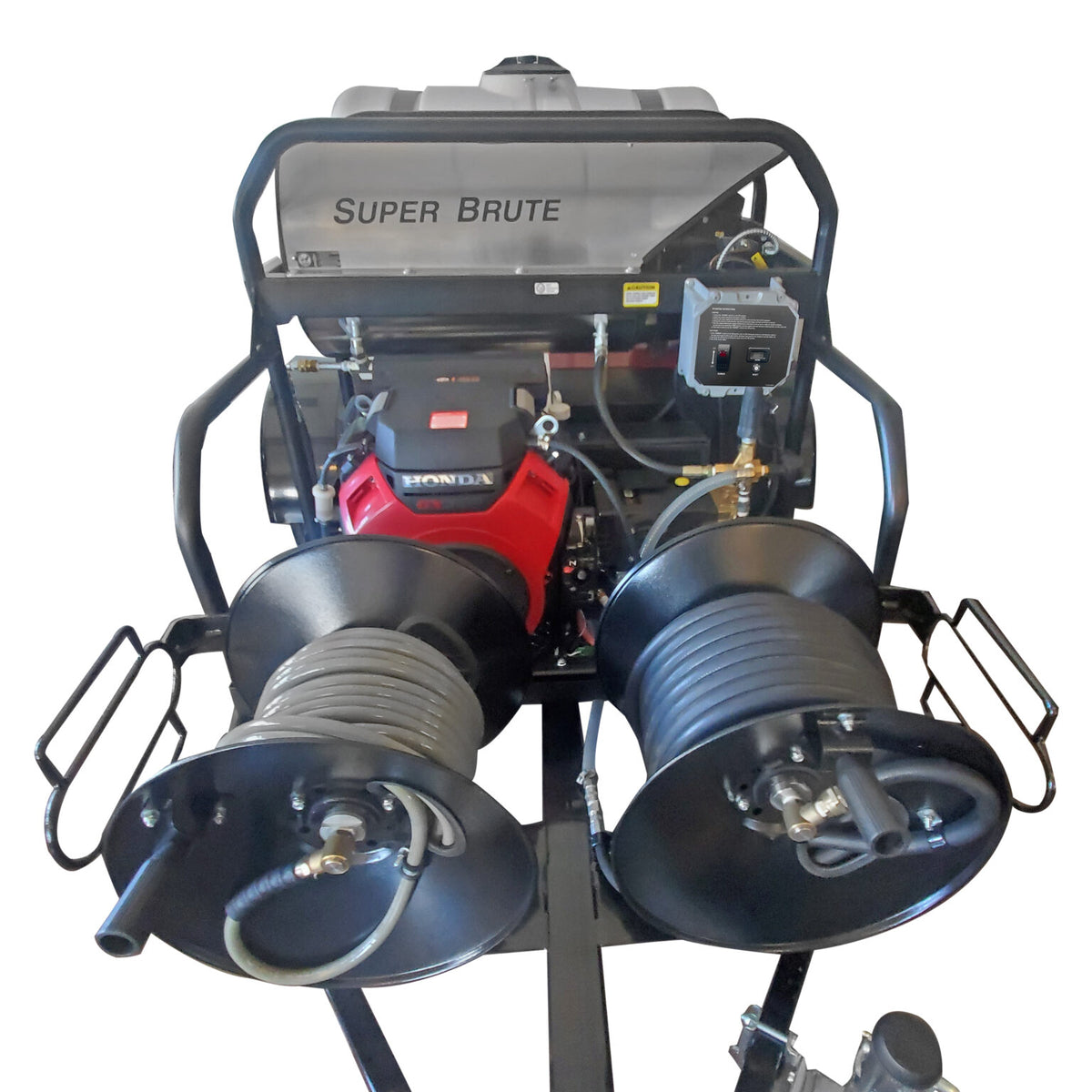 Trailer Pressure Washer with Honda GX630 E-Start 3500 @5.5gpm General 225 gal tank 3500lb axle tool box & chemical meter tank
