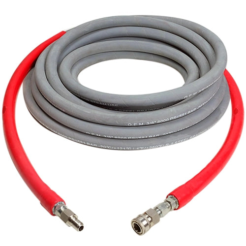 Non-marking Pressure Hose with 3/8" Brass Couplers