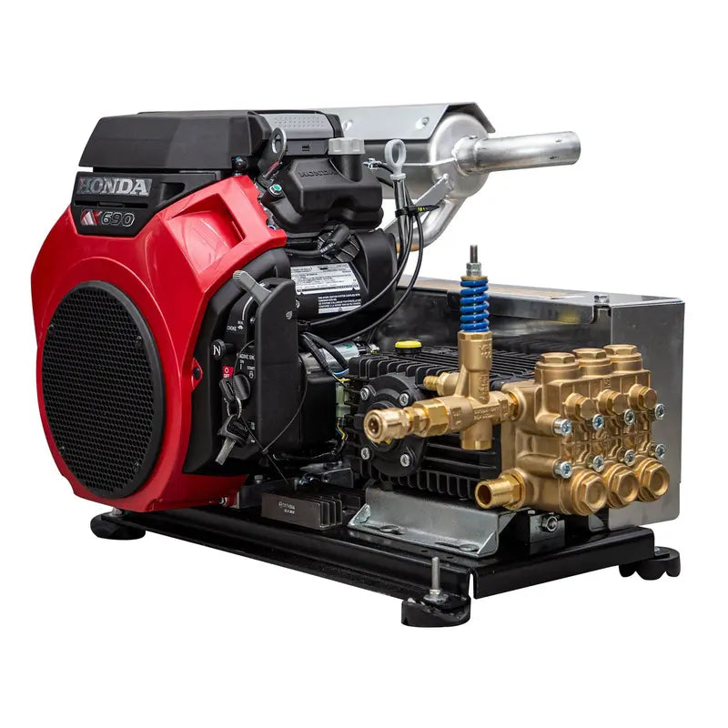 3500 PSI 8 GPM Skid Pressure Washer with Electric Start