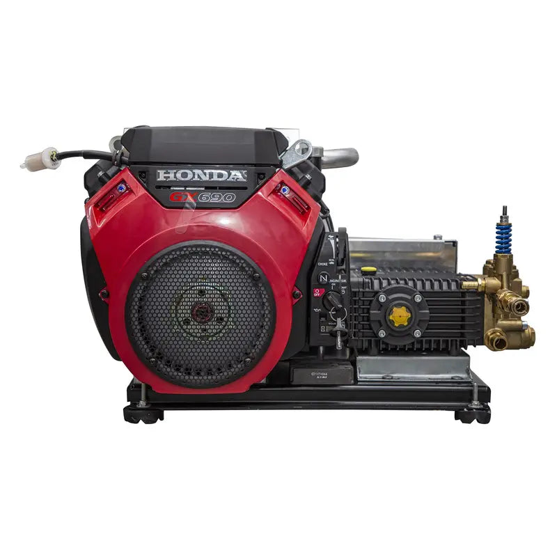 3500 PSI 8 GPM Skid Pressure Washer with Electric Start