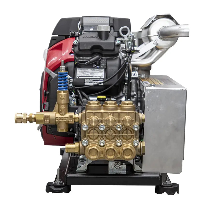 3500 PSI 8 GPM Skid Pressure Washer with Electric Start