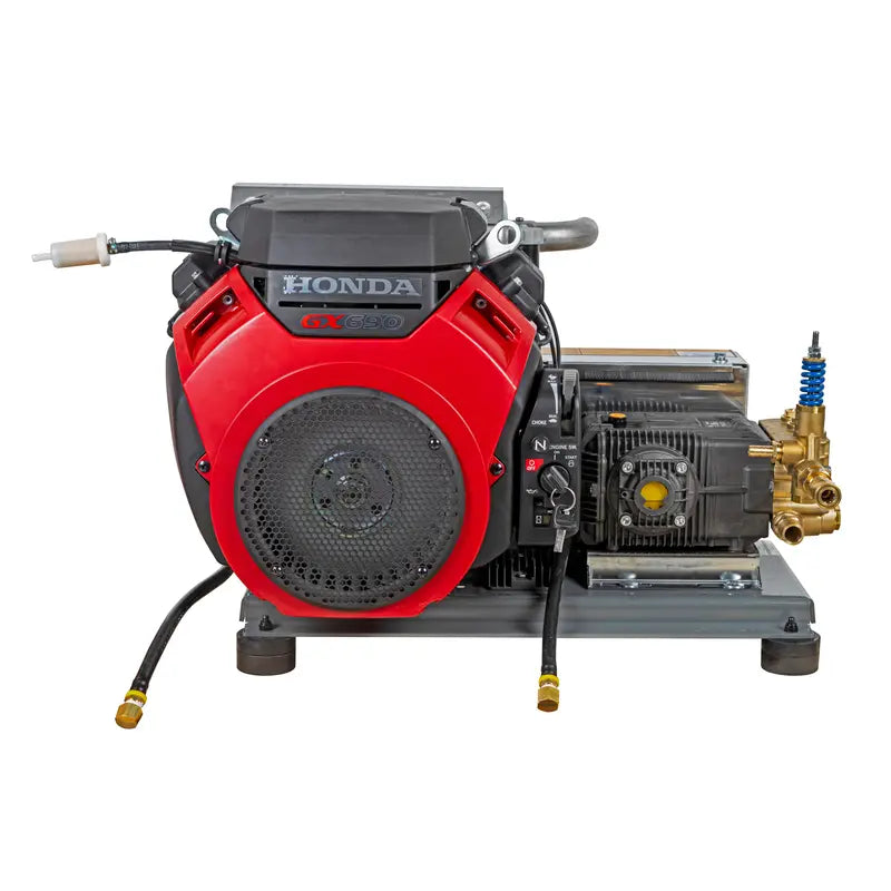 3500 PSI 8 GPM Skid Pressure Washer with Electric Start