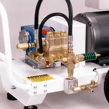 Close-up of the pump of 4000 PSI Electric Pressure Sprayer