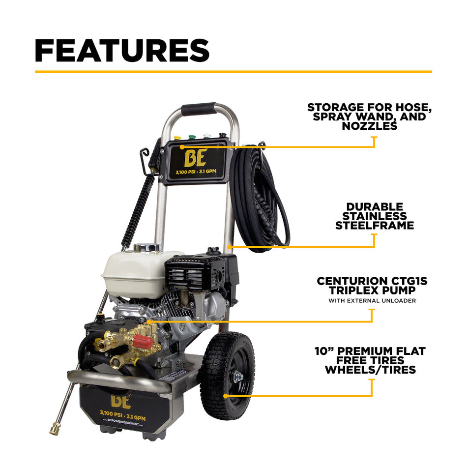 3100 PSI Compact Pressure Washer