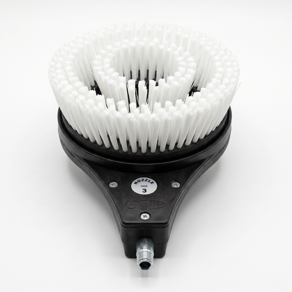 White Nylon Bristles Rotating Brush