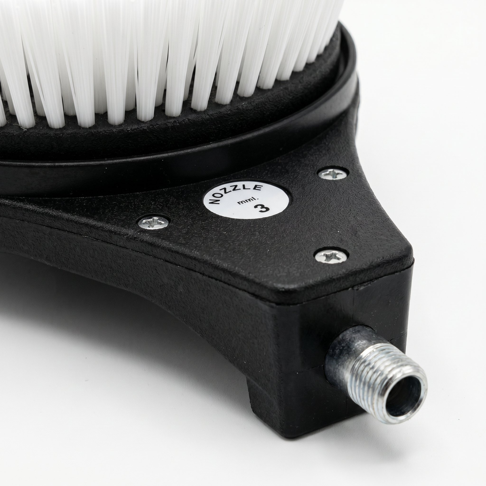 button view of White Nylon Bristles Rotating Brush