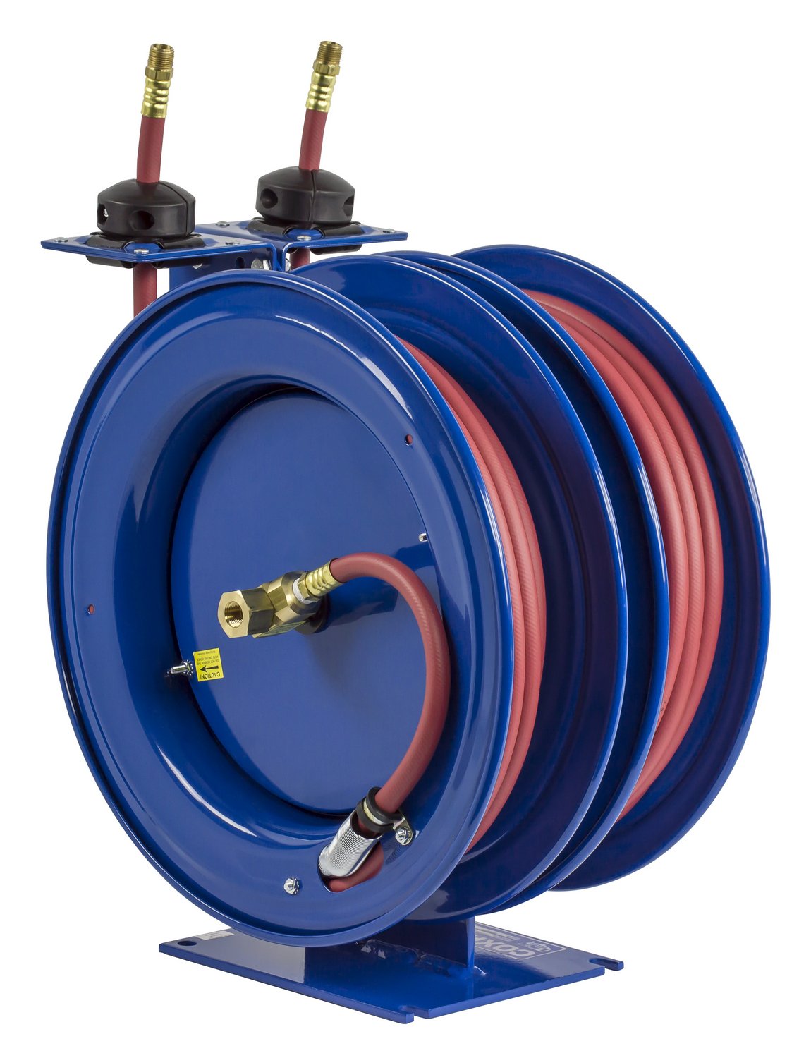 25 FT x 1/4" Spring Driven Dual Retractable Reel with Hose