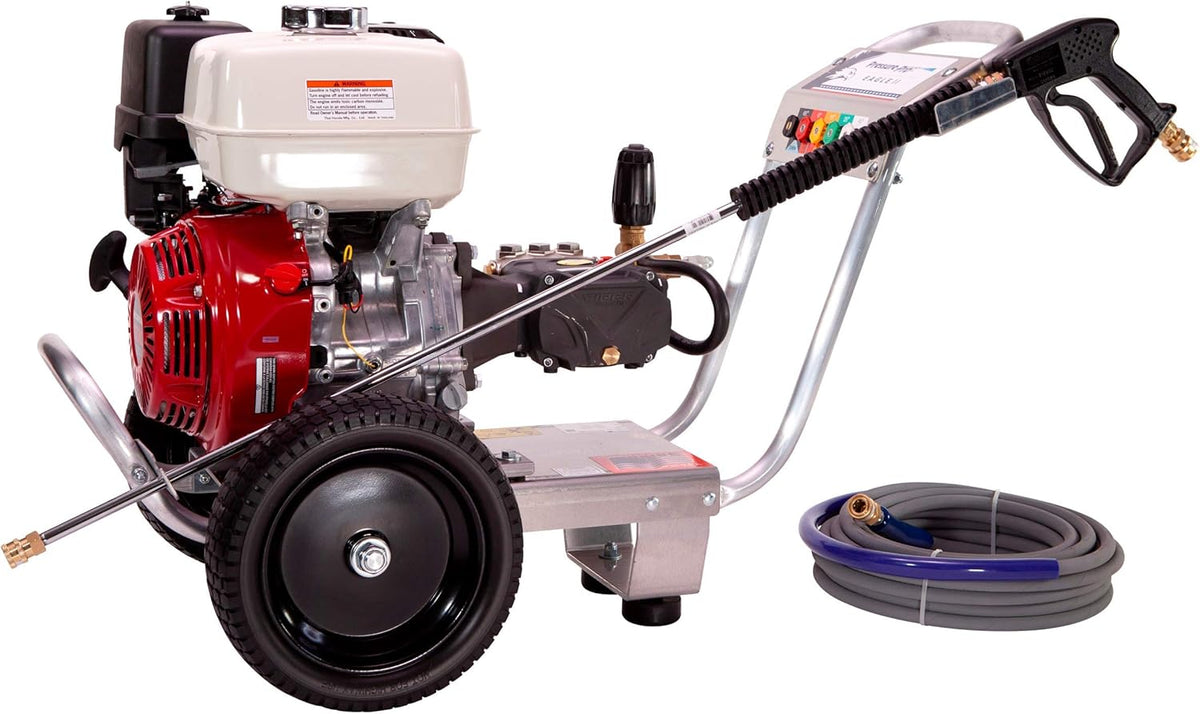 4200 PSI @ 4GPM Eagle II Series Cold Water Direct Drive Pressure Washer GX390 Honda Engine, Viper Pump