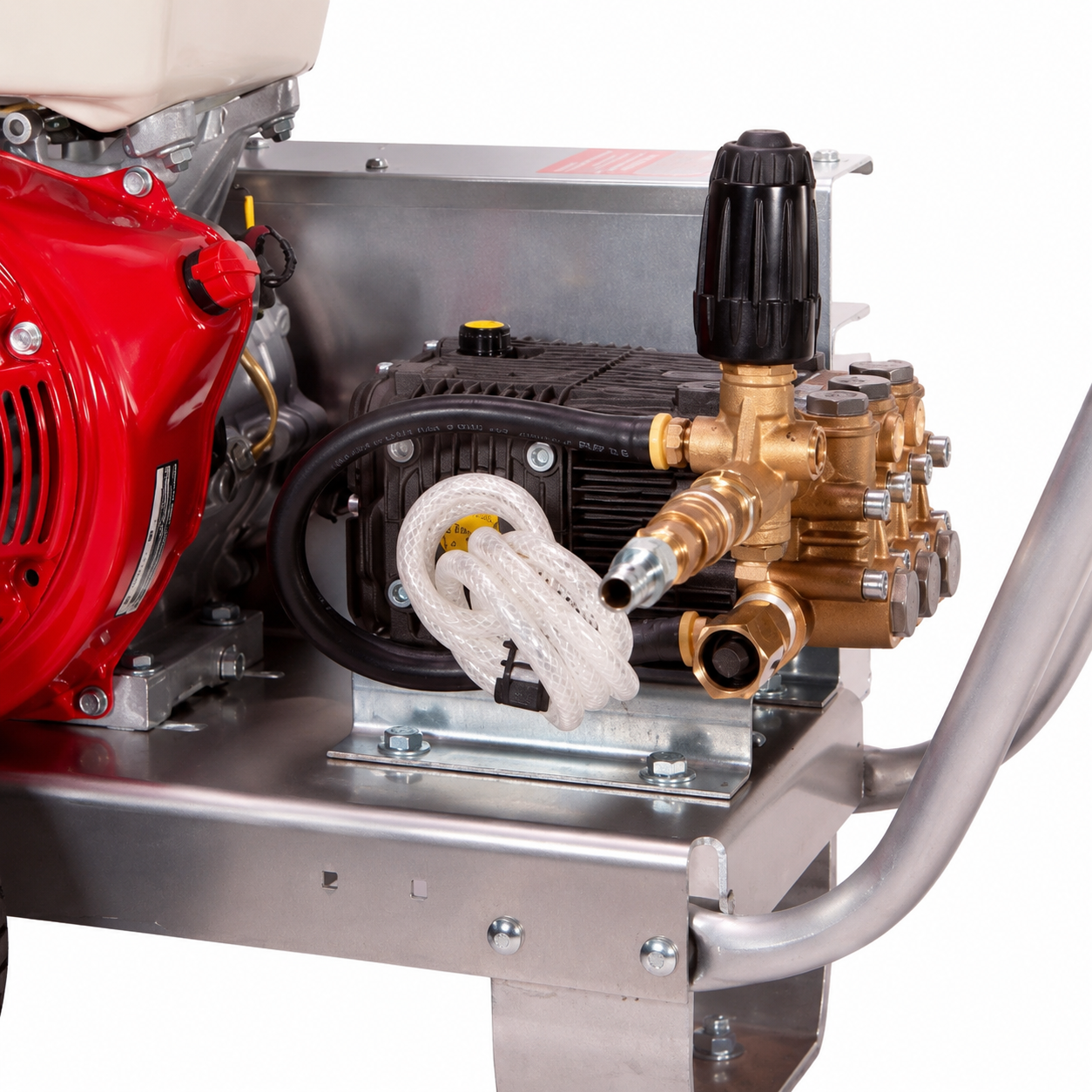 The pump of Operator 4000 PSI Honda GX390 gas pressure washer 