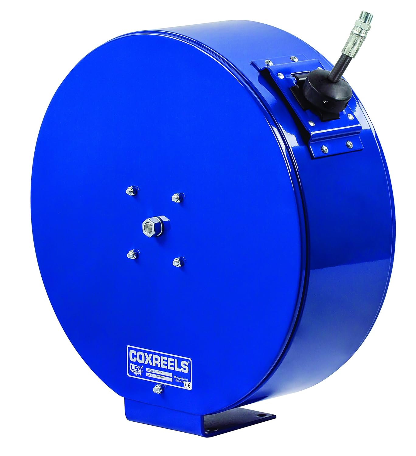 50 FT x 3/8" Spring Driven Enclosed Automatic Reel with Hose