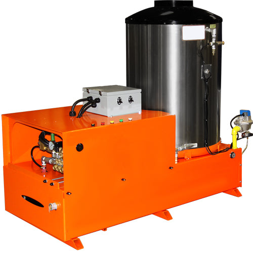 2000 PSI @ 8.0 GPM Industrial Propane Fired Hot Water - Belt Drive 10 HP 220V-1PH Pressure Washer