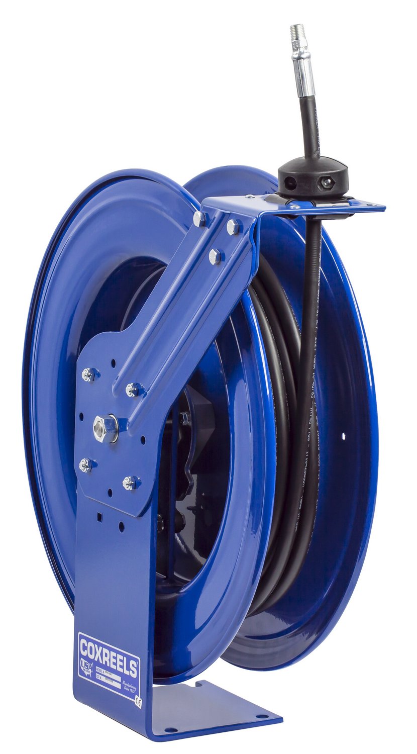 50 FT x 1/4" Spring Driven Automatic Hose Reel with Hose
