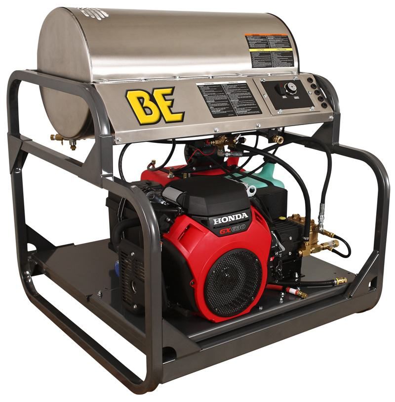 3500 PSI Gas Powered Hot Pressure Washer, Oil/Diesel Burner