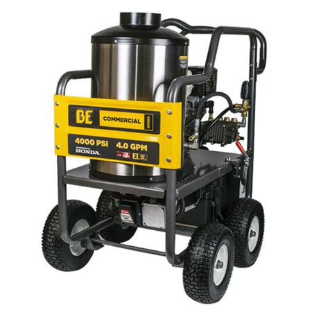 4000 PSI at 4 GPM Hot Water Pressure Washer Honda GX 390 electric start engine