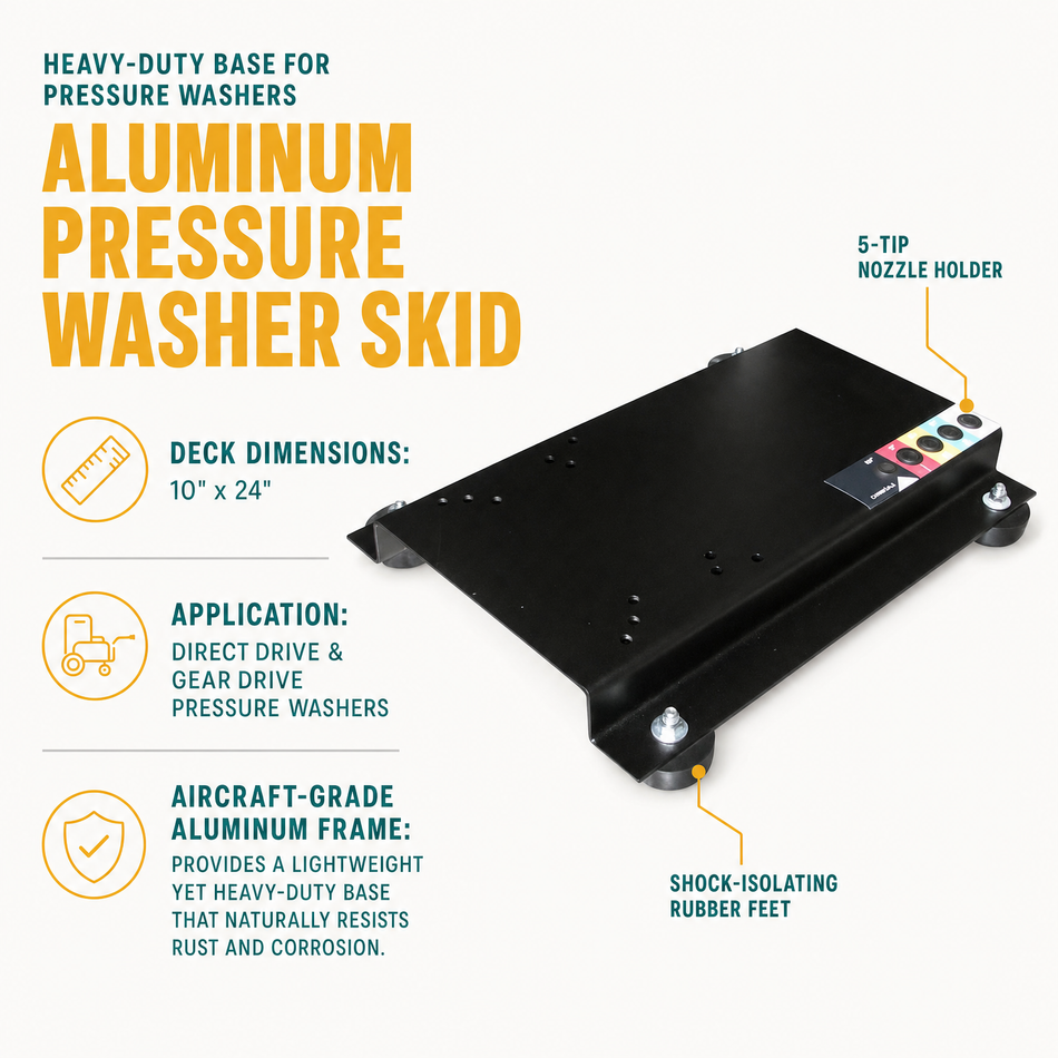Aluminum Pressure Washer Skid infographic
