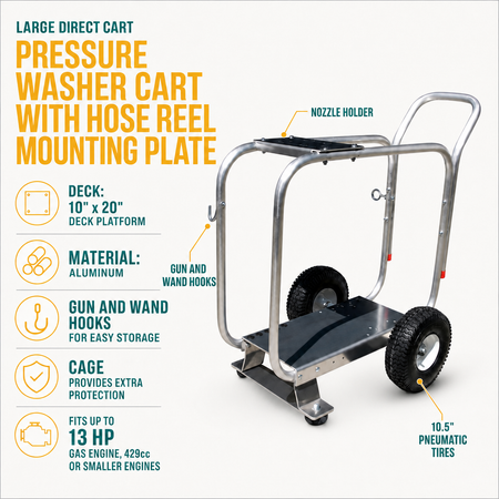 Rollcage Cart w/ Hose Reel Plate infographic