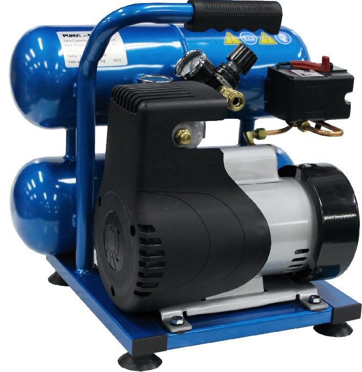 Puma 1 HP Oil-Less Twin Stack Air Compressor