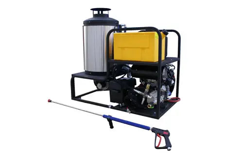 5000 PSI Gas Powered Diesel Fired Trailer Pressure Washer