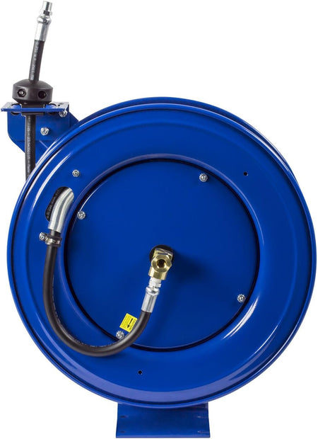 50 FT x 3/8" Spring Driven Automatic Hose Reel with Hose