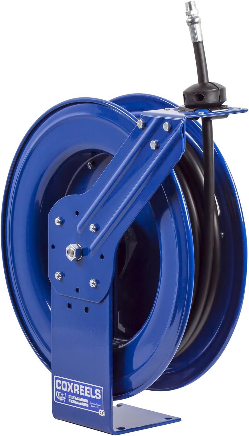 50 FT x 1/2" Spring Driven Automatic Hose Reel with Hose