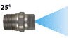 25 deg. 1/4" Stainless MEG Nozzle