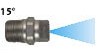 15 deg. 1/4" Stainless MEG Nozzle
