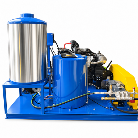A 7000 PSI Hot Water High Pressure Cleaner
