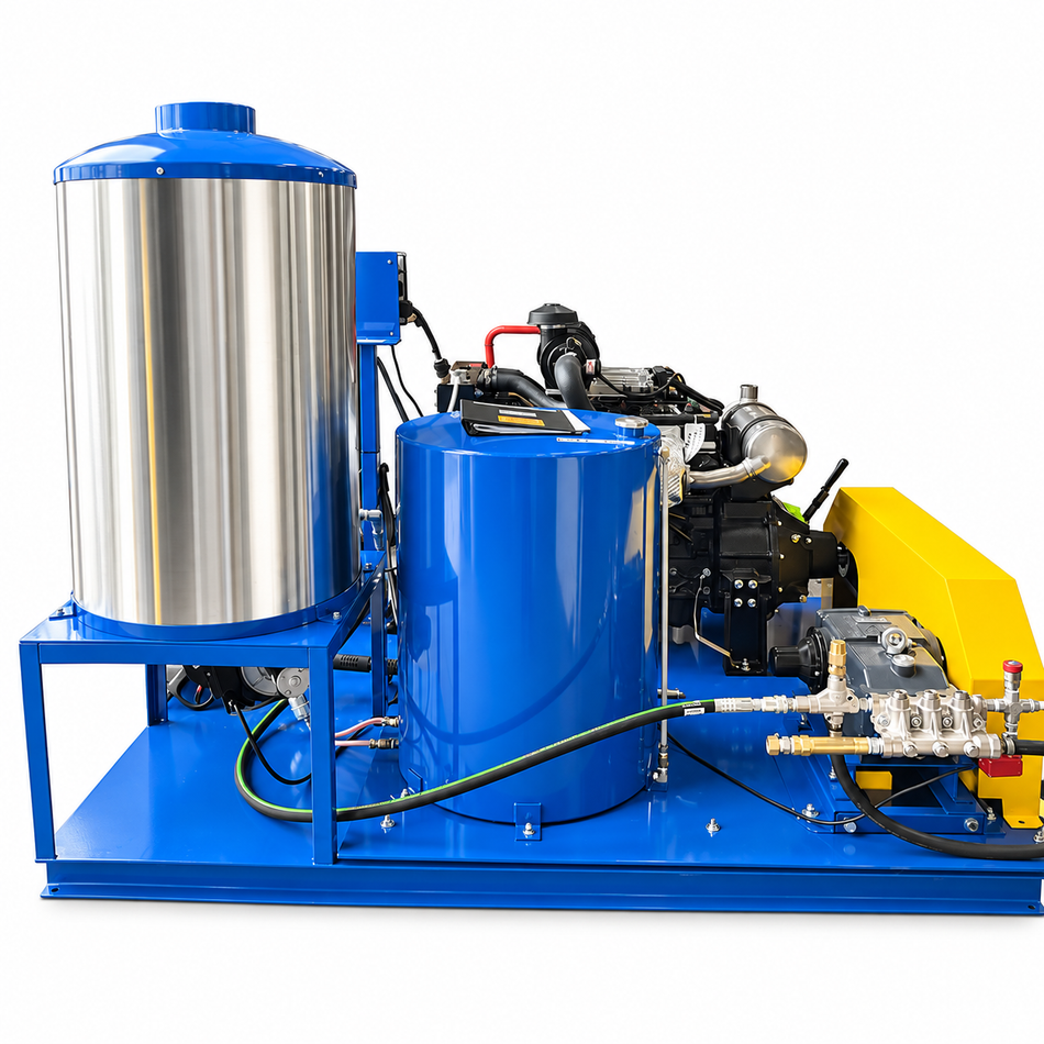 A 7000 PSI Hot Water High Pressure Cleaner