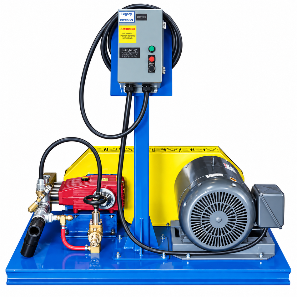A 7000 PSI Powerful Power Washer, 480V, 3 phase