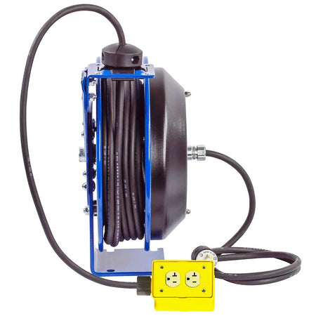Electrical Cord Reel Quad 4 Plug Receptacle