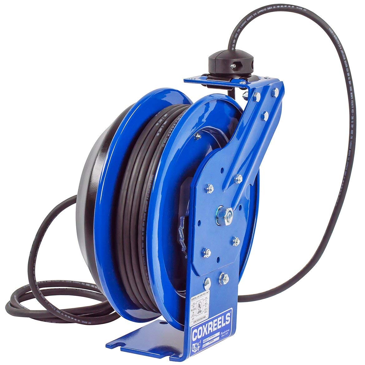 Electrical Cord Reel Quad 4 Plug Receptacle